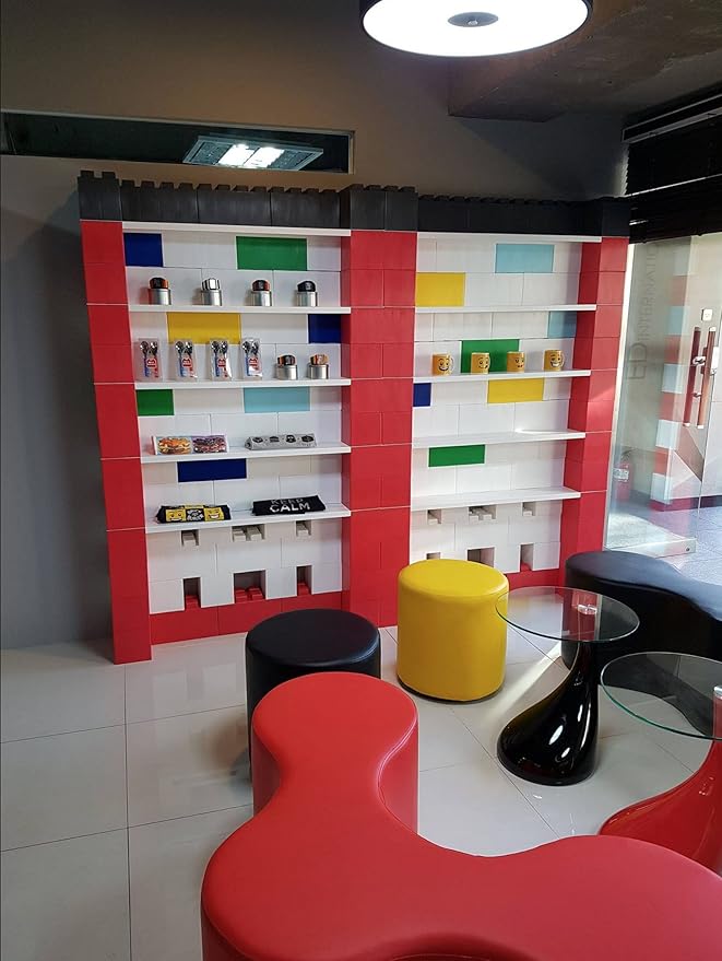EverBlock Single Color Combo Pack | Giant Building Blocks | Easy to Connect & Reuse | Indoor & Outdoor Use | Build Displays & Structures | Red