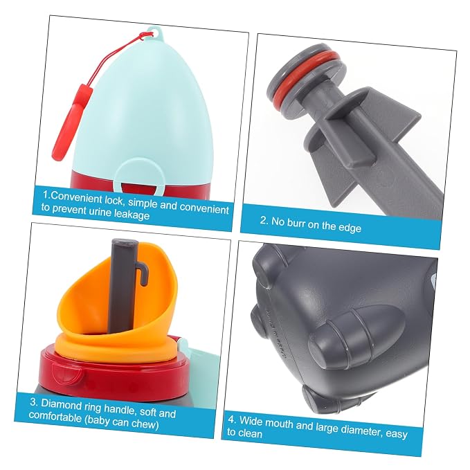 Toddmomy Compact Travel Potty Portable Urinal Emergency Toilet Pee Bottle Cup for Toddlers Potty Training Seat