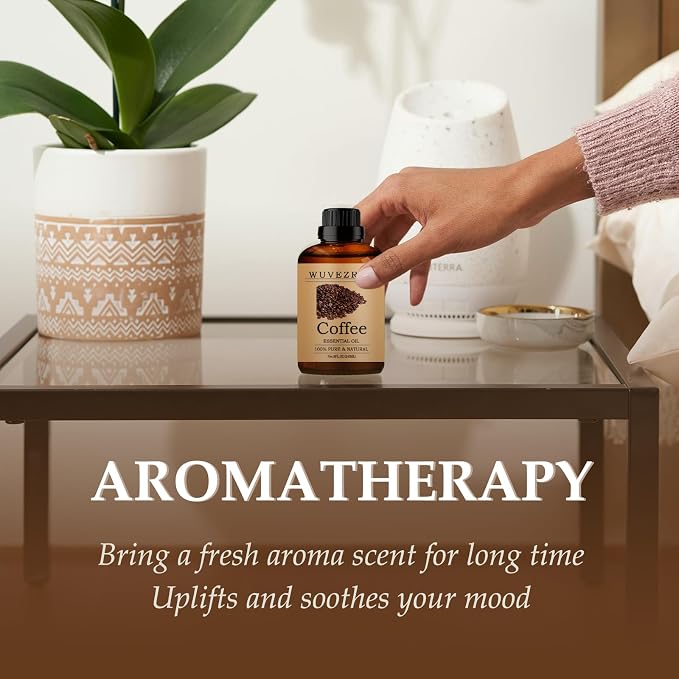 Coffee Essential Oils 240ML, Pure Coffee Essential Oil for Aromatherapy Diffuser - 8 Fl Oz