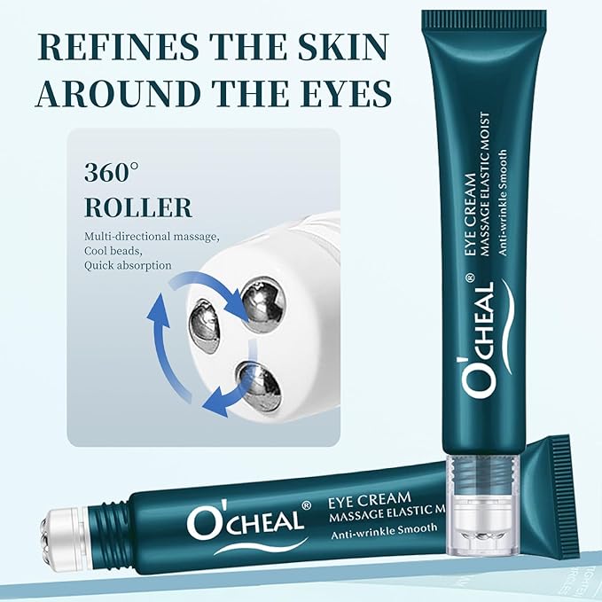 O’CHEAL Massage Eye Cream Lightening Dark Circles Firming Skin Instant Eye Repair Serum Stick for women Women Eyes Care