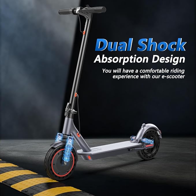 MAXSHOT Electric Scooter for Adults, 8.5/10/14" Tires, 19/22Mph, 350W/500W Motor, 21-28 Miles Range, Folding E-Scooter with Dual Suspension,APP(V1/SPRO/MAX/PRO/X1/X1PRO/PR)