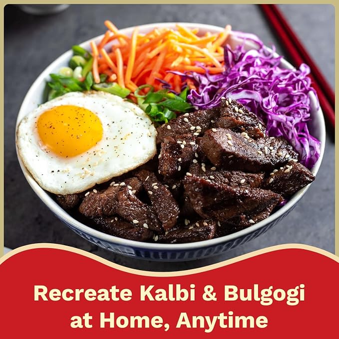 NOH Korean Barbecue (Kal Bi or Bulgogi) Seasoning Mix, 1.5 oz Packet (Pack of 12) - Authentic and Delicious Korean BBQ Seasoning for Sweet & Savory Kalbi (Galbi) or Bulgogi - No Added MSG - Made in USA