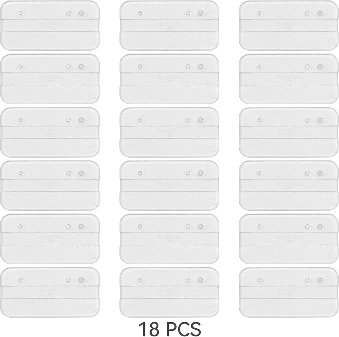 18PCS Action Figure Stand for Display, Figure Toy Display Support Holder Base with Peg, Compatible with 6 inch Star Was Black Series Figures, Clear