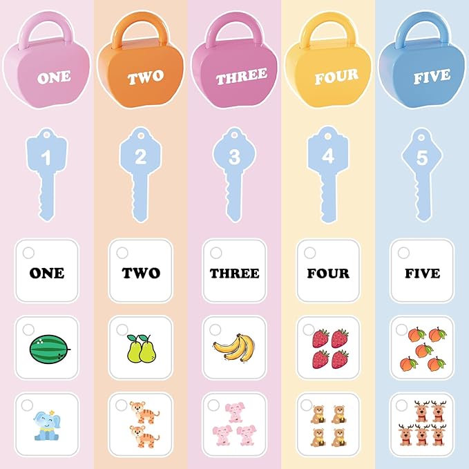 Lock and Key Toddler Toy, Preschool Learning Activities, Kindergarten Classroom Must Haves, Montessori Toys for 3 Year Old, Educational Math Manipulatives