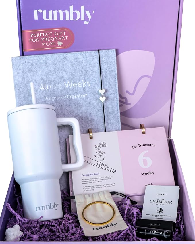 1st Trimester Mom-to-Be Essentials Box - Pregnancy Gifts for Expecting Mom - Care Package with Essential New Mommy Items & Pregnancy Must-Haves - First Trimester