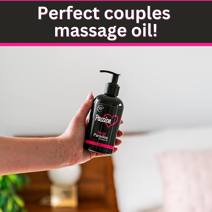 Date Night Sensual Indulgence Bundle: Passion Tropical & Desire Vanilla Massage Oils