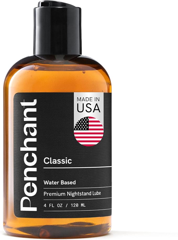Penchant Classic Water-Based Personal Lubricant for Women and Men – Smooth Clean-Rinsing Personal Lube for Everyday Use - Unscented, Condom Compatible Lube for Sex - Made in USA (4 fl oz)