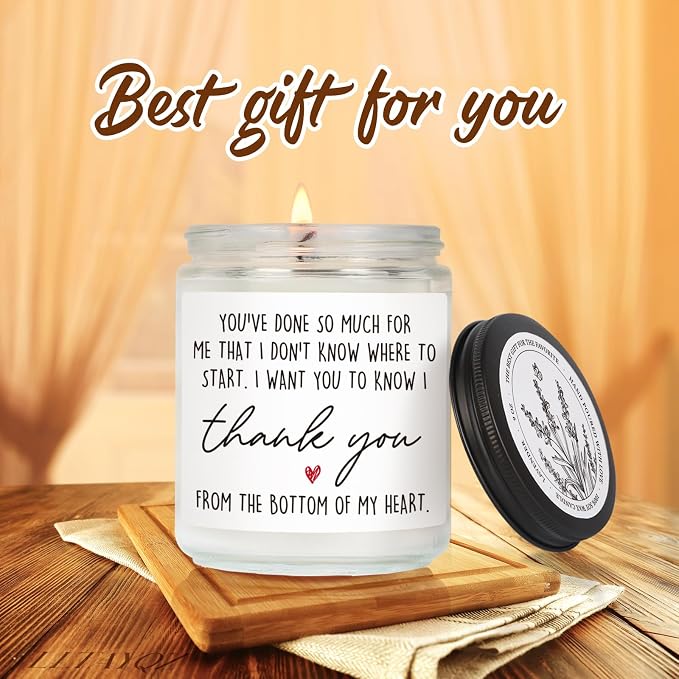 Thank You Candle Gifts for Women, You Have Done So Much for Me Candle, Christmas Appreciation Candles Gifts for Her, Him, Friends Sisters, Hostess, Coworker, Teacher, Boss, Mentor, Professor-41