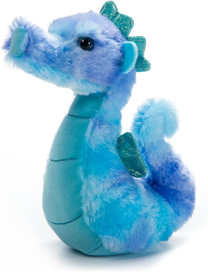 The Petting Zoo Seahorse Stuffed Animal Plushie, Gifts for Kids, Scoopz Sealife Animals, Seahorse Plush Toy, 8 inches