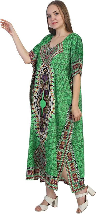 SheKaf Womens Turkish Kaftan Kimono Maxi Dress Caftan Beach Swimsuit Cover up Loungewear