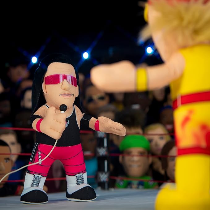 Bleacher Creatures WWE Legend Bret The Hit Man Hart 10" Plush Figure- A Wrestling Star for Play or Display