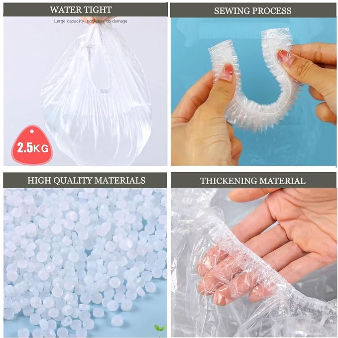 OULIGET Potty Chair Liners with Elastic, Portable Potty Training Bags, Potty Refill Liners Disposable for Toddlers Kids and Baby,Toilet Seat Cover,17x8Inches,Clear