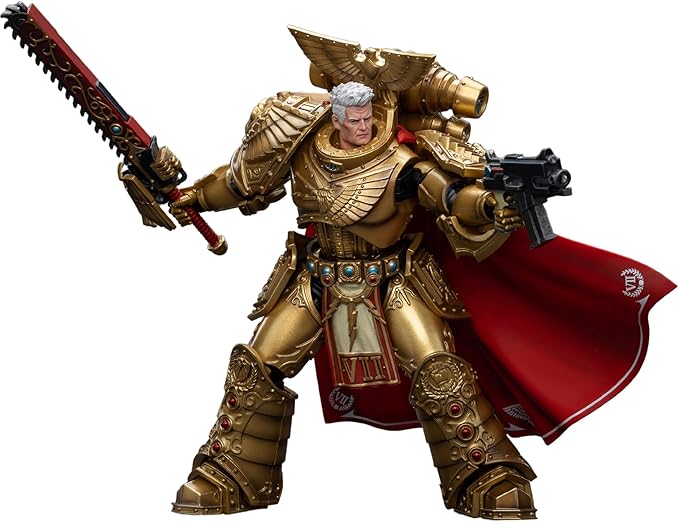 JOYTOY Warhammer 40,000 1/18 Action Figure Imperial Fists Rogal Dorn Primarch of The Vllth Legion Collection Model Birthday Gifts 7- Inch