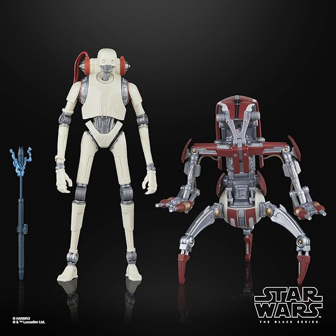 STAR WARS The Black Series KX Security Droid Enforcer & Droideka, Jedi: Survivor Gaming Greats Collectible 6 Inch Action Figure 2-Pack (Amazon Exclusive)