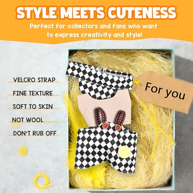 AICase for 17cm Doll Clothes/Outfit,Clothing Set for 17cm Doll,3 Piece Set Hat Clothing,Boys and Girls Stylish Adorable Clothes Accessories _04