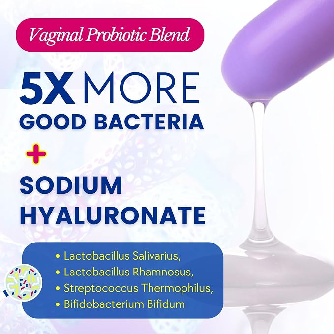 Muun Women's Vaginal Probiotics Yeast Infection & BV Treatment Pack of 12 Vaginal Moisturizer for Dryness & Promote pH Balance Feminine Odor Elimination & Vaginal Health Hormone & Estrogen Free