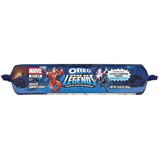 MARVEL OREO Stuf of Legends Chocolate Sandwich Cookies, Special Edition, 10.68 oz