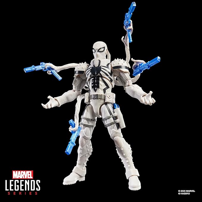 Marvel Legends Series Magic: The Gathering Agent Anti-Venom, 6-Inch Spider-Man Action Figure Toy & Exclusive Foil Collectible Card Game Trading Card