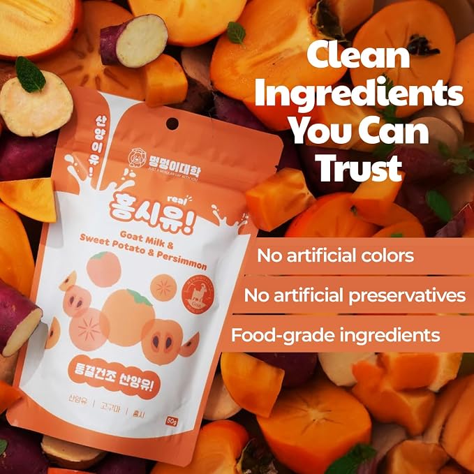 Freeze-Dried Goat Milk Dog Treats, Persimmon, 1.76 oz