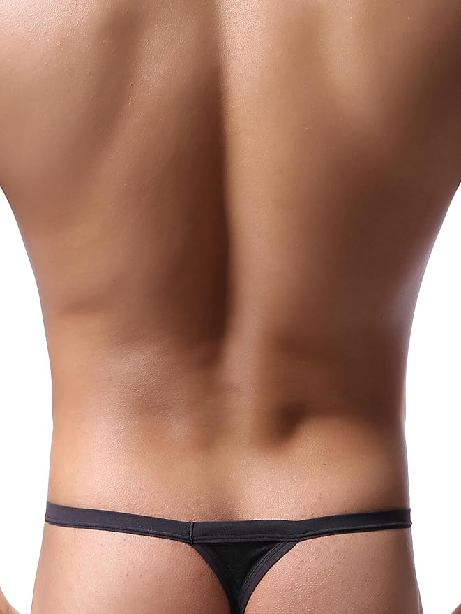 iKingsky Men's Modal G-string Underwear Sexy Pouch Y-back Thong Panties