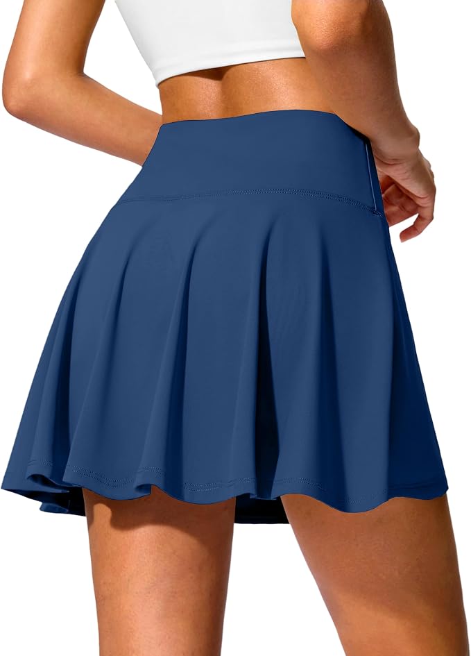 14" Tennis Skirt Golf Skorts with Pockets Tummy Control Shorts Pleated Skirts for Women Athletic Dressy Casual