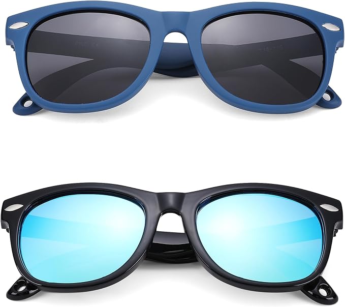 Polarized Baby Sunglasses with Strap - Unbreakable Flexible Infant Sunglasses for Toddlers Age 0-24 Months