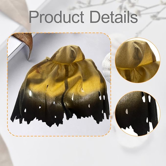 1/12 Action Figure Clothes, Miniature Clothing Cape Men Women, Mini, Dress up Figure Accessories, Doll Clothes for 6 inch, Desert Yellow