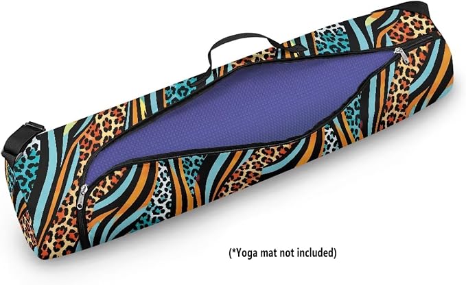 Yoga Mat Bag with Adjustable Shoulder Strap and Handle Zipper, 30in Wide x 6.3in Diameter for Yoga Mat Storage