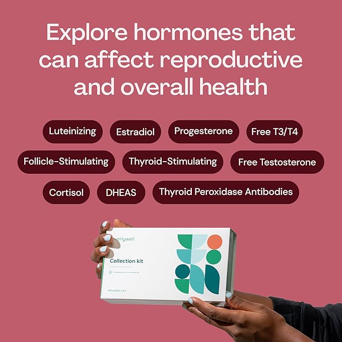Everlywell at-Home Women's Health Test, Measures Biomarkers for Hormonal Imbalances in Women for Accurate Results from CLIA-Certified Labs Within Days, Ages 18 Plus