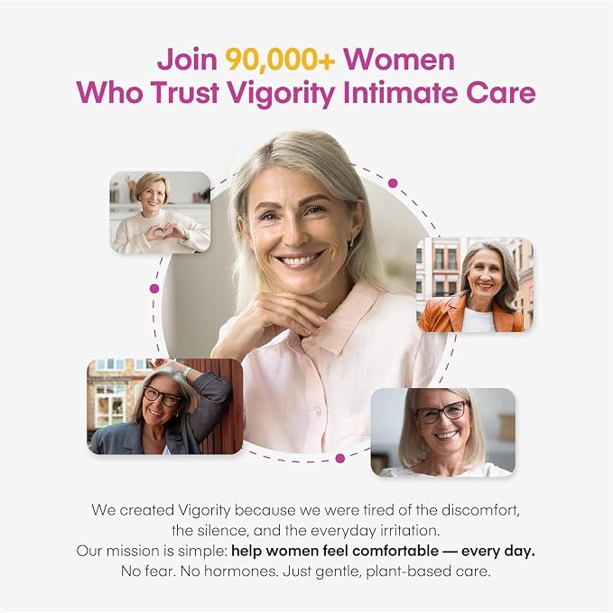 Vigority Intimate Phyto-Estro Cream for Women, Daily Intimate Moisturizer for Comfort & Hydration, Gentle Botanical Formula, Paraben-Free, 2 Pack