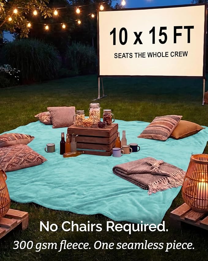 Ultra Soft Fleece Blanket Giant Blanket Size - Flannel Fleece Luxury Blanket - Lightweight for Couch Bed Chair - Thick, Warm and Breathable - All Season Cozy, Turqoise