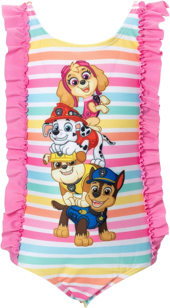 Paw Patrol Marshall Chase Skye Girls One Piece Bathing Suit Toddler to Little Kid