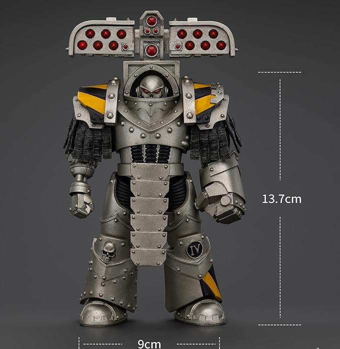 JOYTOY Warhammer The Horus Heresy lron Warriors Tyrant Siege Master Terminator with Rocket Launcher 1:18 Scale Action Figure Mecha Joy Toy Collection Model 5.4 inch