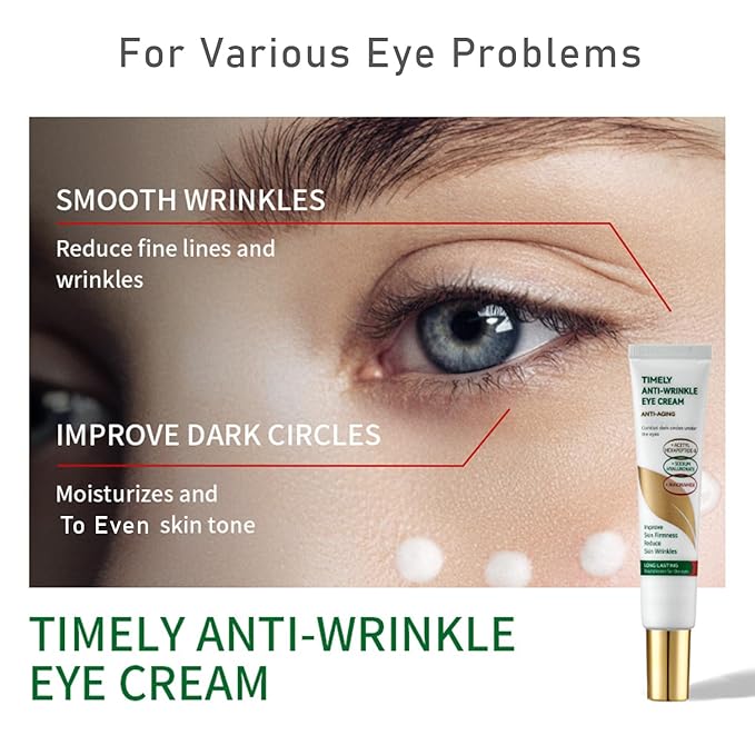 Grospe Firming Eye Cream - 1fl.oz Anti-Aging with Natural Ingredients, Lifting & Tightening Formula for Dark Circles, Puffiness & Fine Lines, Delicate Skin Care for Women
