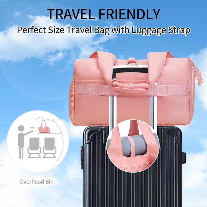 Handbag for Women Yoga Bag Large Capacity Yoga Pad Buckle with Shoe Compartment Water Bottle Sports Gym Bag Travel