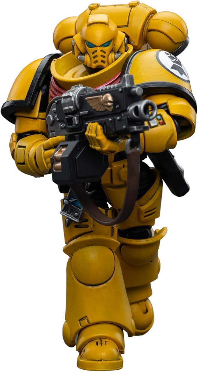 JOYTOY 1/18 Warhammer 40,000 Action Figure Imperial Fists Intercessors Collection Model Birthday Gifts，JT6656