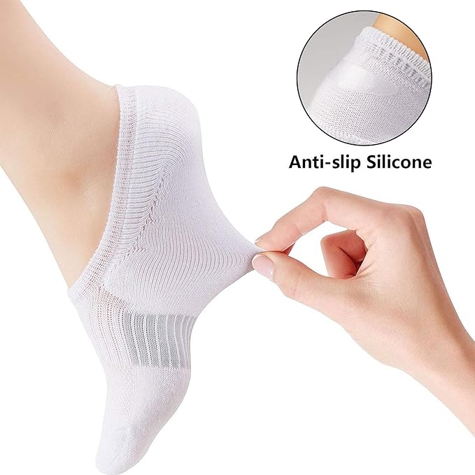 Gonii Womens No Show Socks Athletic Ankle Socks Cushioned Running Low Cut 5-8 Pairs