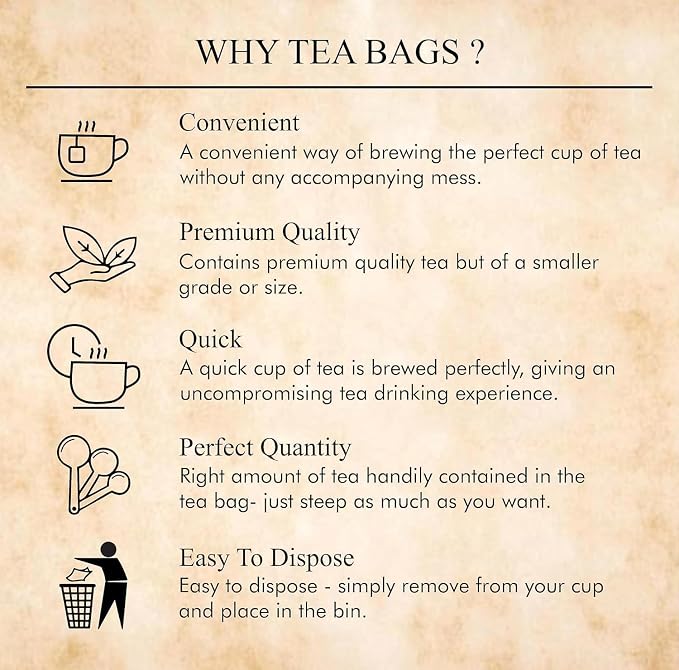 Octavius Indian Masala Black Tea Bags | Strong Indian CTC Tea for Milk | Rich & Malty Flavor | Premium Black Tea for Morning Energy | English Breakfast Style Tea | 30 Tea Bags Pack