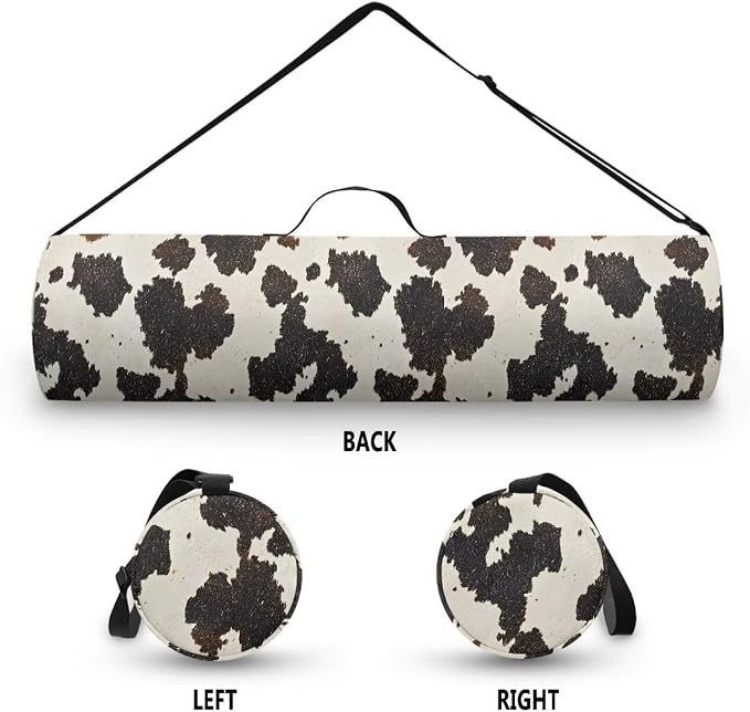 Yoga Mat Bag with Adjustable Shoulder Strap and Handle Zipper, 30in Wide x 6.3in Diameter for Yoga Mat Storage