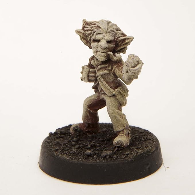 Stonehaven Gnome Monk Miniature Figure (for 28mm Scale Table Top War Games) - Made in USA