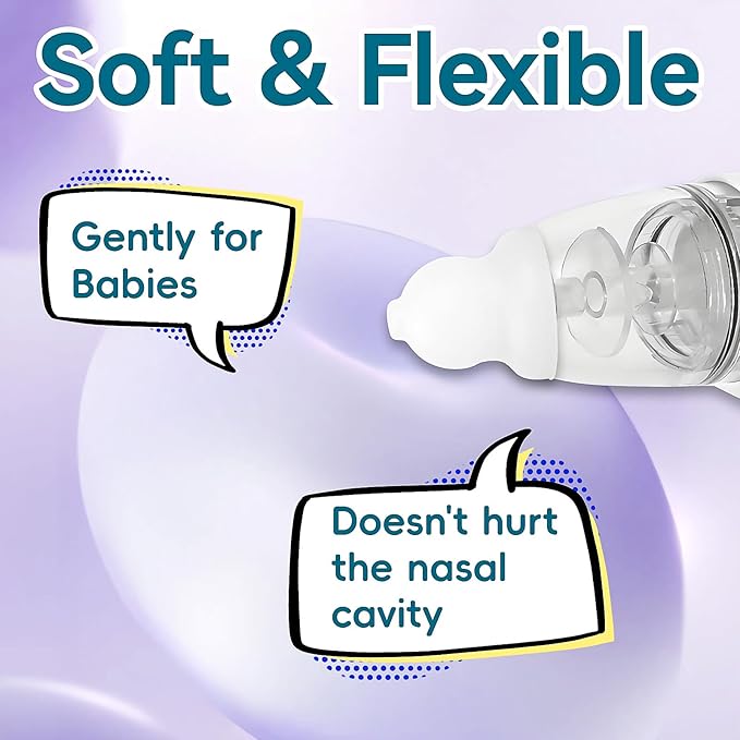 Compatible with Grownsy / Watolt / LittleTora / HEYVALUE / Cocobela / HailiCare / MOMIDEAL / KIDIRA / TEQIN Baby Nasal Aspirator Replacement Tips (9 Packs)