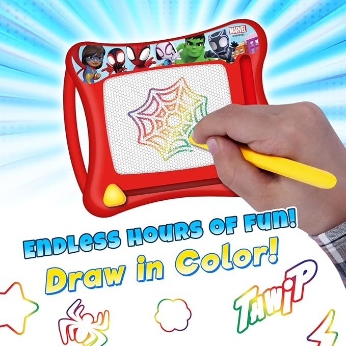 JA-RU Disney & Marvel Magnetic Drawing Board for Kids (3 Units Assorted) Disney Princess, Mickey Mouse, Spiderman. Mess-Free Car Ride Activities. Preschool Learning Toys. ABC-6906-3s