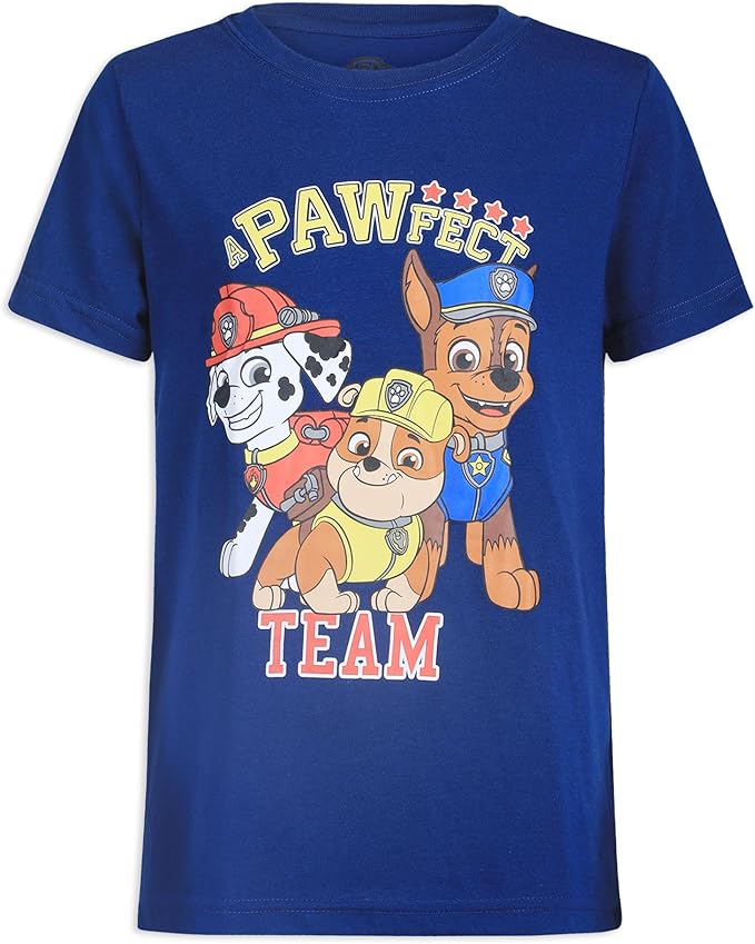 Paw Patrol Boys Nickelodeon Boy's 3-Pack Paw Patrol Short Sleeve Shirt Set for Toddlers