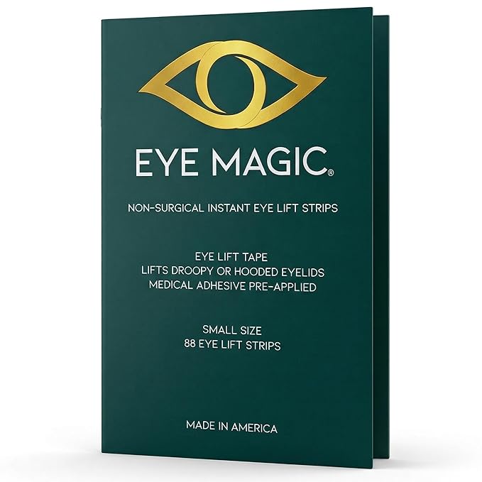 Eye Magic Premium Eye Lift Strips - Small Size, 88 Count Pack, Strips Only (no gel), for Smaller Eyelid Sizes, Instant Non-Surgical Lift, Made in USA