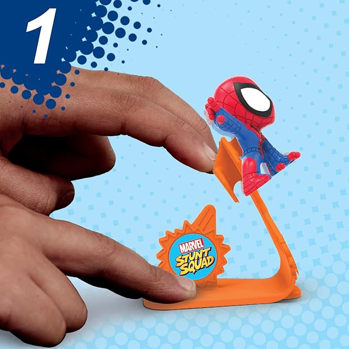 Marvel Stunt Squad Collection Pack, Action Figure Set, Super Hero Toys, Action Figures, Mini Action Figures, Playset, Toys for Kids Ages 4 and Up