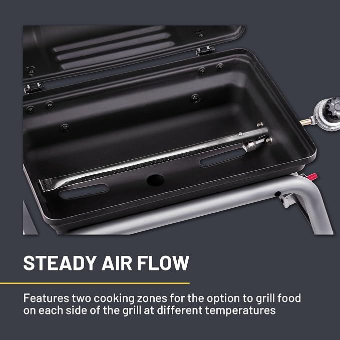 Charbroil 1-Burner Portable Propane Gas Grill, Black – 17402049