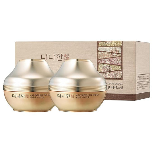 Bon Yeon Jin Red Ginseng Eye Cream Duo Set (2 Pack, Total 60 mL) – Korean Under-Eye Care | Helps Reduce the Look of Dark Circles & Fine Lines | Ceramide + Shea Butter
