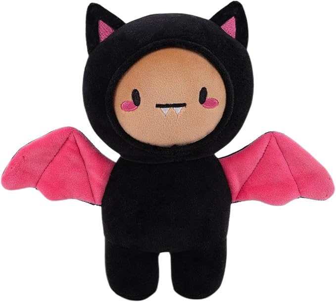 Plushland 10 Inch Halloween Plush Toys Bat, Skeleton,Ghost Spooky Stuffed Animal Stuffies Soft Trick or Treat Party Decor Stuffy for Kids Adults (Batty Buddy)