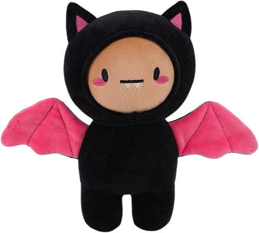 Plushland 10 Inch Halloween Plush Toys Bat, Skeleton,Ghost Spooky Stuffed Animal Stuffies Soft Trick or Treat Party Decor Stuffy for Kids Adults (Batty Buddy)