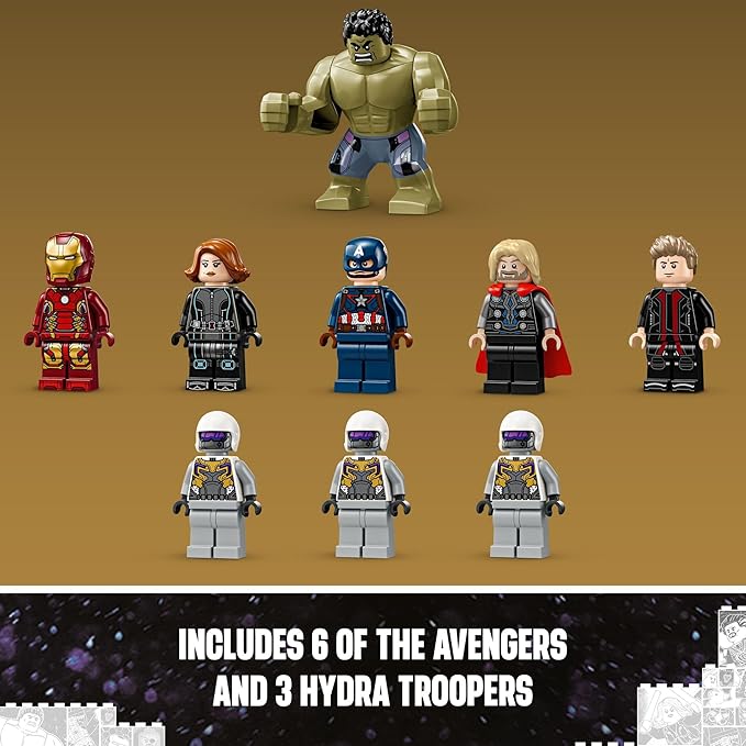 LEGO Marvel The Avengers Assemble: Age of Ultron Building Toy Set - Marvel Toy & Figures for Boys & Girls, Ages 10+ - Gift Ideas for Kids - Includes 6 Superhero Minifigures - 76291